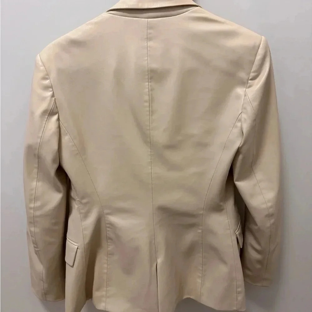 New ZARA leather women jacket coat blazer - Picture 6 of 6